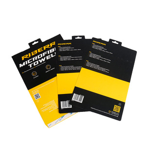 Custom Printed Hanging <strong>Towels</strong> <strong>Packaging</strong> Premium Paper Card for Product Display - Product Image 1