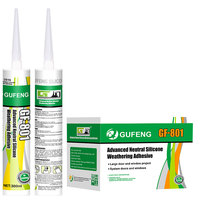 Scellant adhésif en silicone neutre anti-fongique GF-801 pour l'installation de portes et de fenêtres intérieures