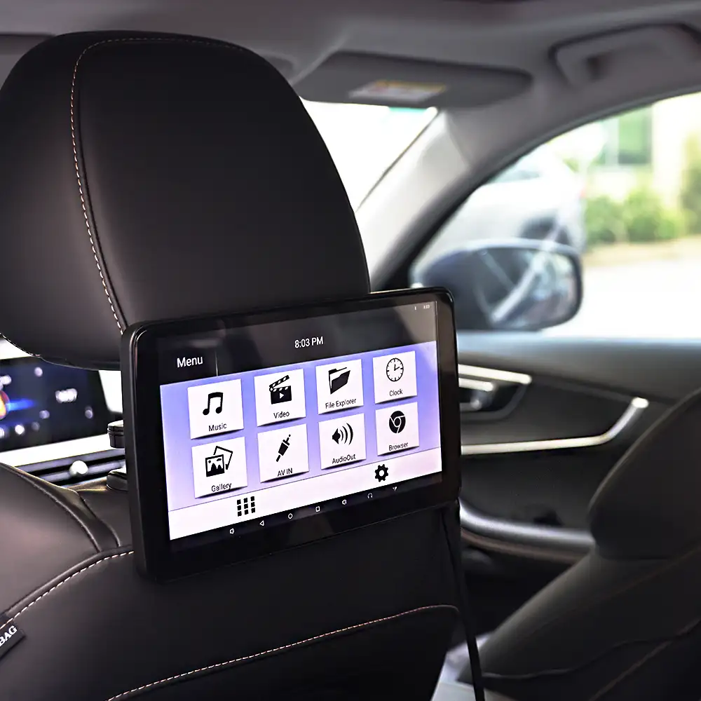 Encosto de cabeça do carro 10.1 android, monitor de banco traseiro do carro