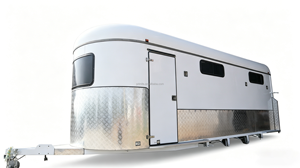 Remorque de transport de chevaux OEM 3 Horses Angle Load Deluxe avec espace de vie - Product Image 2