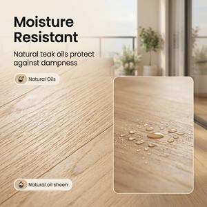Parquet multicouche en <span class=keywords><strong>teck</strong></span> birman ENF brossé clair, dimensions 1210x192x14/0,6 mm, pour espaces résidentiels haut de gamme - Product Image 4