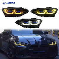 HETOP G22 2021-2024 Système triple couleur jaune blanc ambre 4 séries M3 M4 G23 G80 G82 Amélioration DRL Laser pour BMW