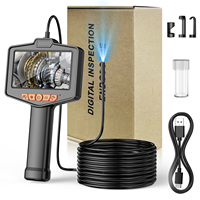 Caméra endoscopique industrielle HD 1080P, écran 4,3'', caméra d'inspection de tuyaux de 8 mm, étanche IP67, 70 mètres
