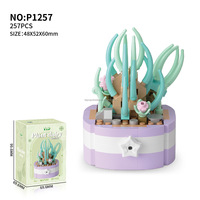 NOUVEAU Nano Blocks Plante en pot Plante succulente Mini briques Blocs de construction de dessins animés Ensembles de jouets Jouets pour enfants P1246-P1257
