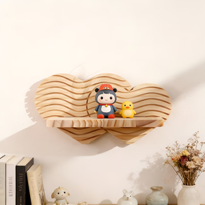 Estante <span class=keywords><strong>de</strong></span> <span class=keywords><strong>pared</strong></span> <span class=keywords><strong>de</strong></span> madera con diseño <span class=keywords><strong>de</strong></span> ondas, estante <span class=keywords><strong>de</strong></span> almacenamiento decorativo rústico artesanal, estantes <span class=keywords><strong>de</strong></span> <span class=keywords><strong>pared</strong></span> <span class=keywords><strong>de</strong></span> madera - Product Image 4