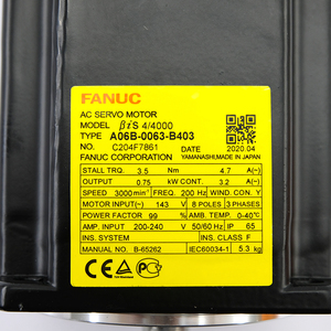 Motor de CA Original FANUC A06B-0063-B403 para Máquinas Herramienta y Equipos de Automatización Industrial de Alta Gama - Product Image 4