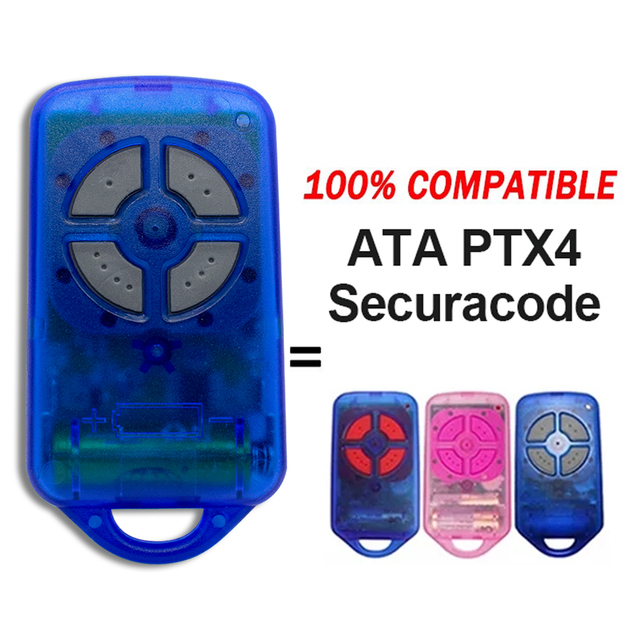 ATA PTX4 RTX-4 Securacode Gate Garage Door Remote Control Replacement 433.92MHz Rolling Code