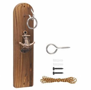 Ouvre-bouteille de planche en bois magnétique moderne Ouvre-bouteille <span class=keywords><strong>mural</strong></span> Cowboy pour réfrigérateur suspendu <span class=keywords><strong>Jeu</strong></span> de crochet et d'anneau de peloton - Product Image 2