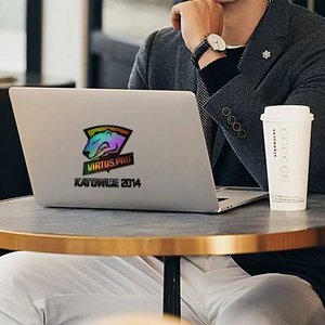 Custom Holographic Diamond Fragments Label <b>Sticker</b> logo - Product Image 2