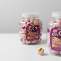 Bonbons gélifiés halal SuperLoves en forme de ballon de football multicolores, boîte mixte en vrac, vente en gros, haute qualité pour les fêtes d'Halloween