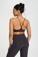 Brassière de yoga pour femme, bretelles non réglables pour un maintien sûr, matière Spandex/Nylon assurant flexibilité, durabilité et respirabilité