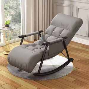 Poltrona a dondolo moderna e confortevole, imbottita, per camera da letto e esterni - Bestseller - Product Image 5