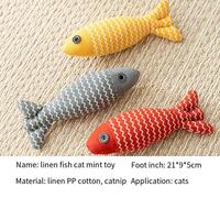 Jouet de grincement en forme de poisson véritable durable pour chiens de compagnie jouet de mouture en tissu d'auto-satisfaction