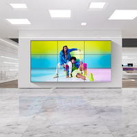 Écran publicitaire LCD 4K Full HD 55 pouces avec contrôleur de mur vidéo et panneau Android pour affichage vidéo mural