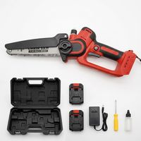 Mini tronçonneuse électrique sans balais portable, sans fil, pour jardin et usage domestique, outil de coupe puissant