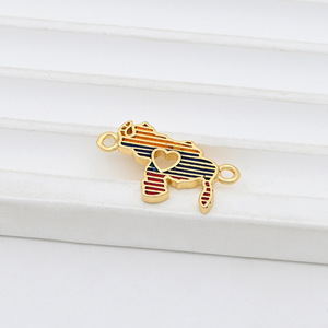 Colgante de la Bandera de <span class=keywords><strong>Venezuela</strong></span> en Oferta, Chapado en Oro y Cobre con Esmalte, Accesorio de Collar con Diseño de Amor Venezolano - Product Image 2