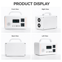 Alimentation compacte pour haut-parleur sans fil 300W-1200W LiFePO4 pour voiture et panneau solaire, onduleur à onde sinusoïdale pure, éclairage de marché nocturne, sécurité d'urgence