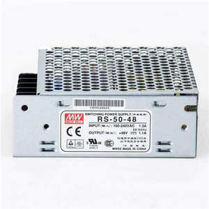 MEAN WELL RS-<strong>50</strong>-48 High Eff. 89% 48V 52.8W Single Output Power Supply for <strong>Industrial</strong> Automation - Product Image 2