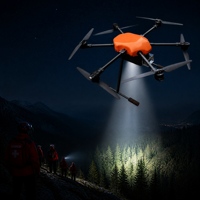 X1000pro FY-TECH Hexacóptero de Búsqueda Nocturna, Carga Útil de 25 kg, FPV Térmico, 15 km, 6 Ejes, 1 Año de Garantía, para Rescate en Montaña
