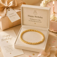 Bracelet personnalisé en acier inoxydable 316L plaqué, gravé au laser, cadeau de bijoux - Anniversaire de couple