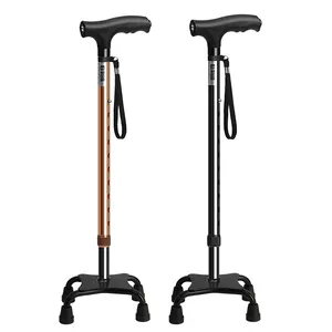 Bastone da passeggio per anziani con piede in gomma bastone da arrampicata multifunzionale in alluminio regolabile in altezza bastoncini da passeggio per esterni bastone da Trekking