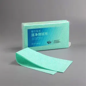 High Quality Restaurant Kitchen Reusable Foodservice Folded Towels Restaurant Wipes Non-woven Cleaning Cloths