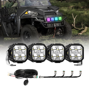 Barra de Luces LED RGB de 12V 24V de 14 22 Pulgadas para Todoterreno, Resistente al Agua, Enlazable, para Canam Ranger - Product Image 1