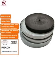 Sangle élastique réfléchissante personnalisée en nylon enduit de plastique couleur personnalisée pour collier de chien sac en maille