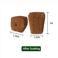 Pabrik 1500pcs Spons Tanam Peat Kelapa, Spons Perkecambahan, Tanah Peat Kelapa, Tanah Peat untuk Sayuran Pertanian 50 Sel Hempz