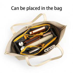 New Design Reusable Storage Large Capacity Cosmetic Bag Purse <b>Organizer</b> Insert <b>Handbag</b> <b>Organizer</b> Travel Toiletry Bag - Product Image 2