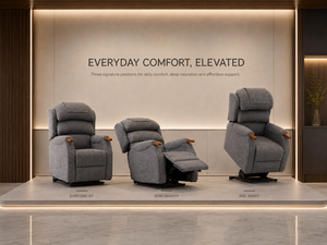 Sillón Reclinable Eléctrico Moderno con Elevación, Estructura de Acero al Carbono y Tapicería de Tela, Sofá para Personas Mayores, Sofá para Sala de Estar - Product Image 5