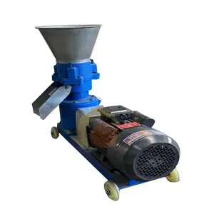 Small Wood Poultry Chicken Fish Pig Goat Cattle Cat Animal Pellet Manufacturing Pelletizing Machine Feed Processing Machine