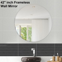 Miroir de salon de coiffure en verre moderne Sinoy avec taille et couleur personnalisables, durable pour la décoration d'hôtel et de maison