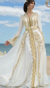 --New--Elegant & Stunning--Caftan dress for Party-wear & <b>Wedding</b> Dress with Embellished in Crystal glass beads stone work=2020. - Product Image 2