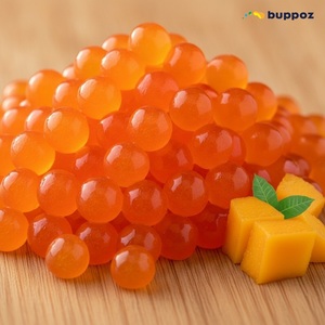 Wholesale Mango Popping Boba Juicy Bursting Fruit Pearls For Bubble Tea Milk Tea Dessert - Product Image 6