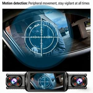 Caméra de tableau de bord GPS portable double objectif 2.5G pour voiture avec enregistreur vidéo grand angle 140°, WiFi, <span class=keywords><strong>SIM</strong></span>, plateforme Cloud DVR et application de visualisation en direct - Product Image 2