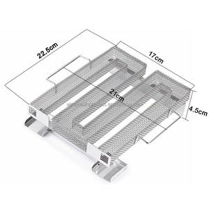 Vente chaude 19-23cm En Acier Inoxydable Générateur De Fumée Froide Mini Barbecue Fumeur De Charbon De Bois Accessoire De Fumage <span class=keywords><strong>Froid</strong></span> - Product Image 2
