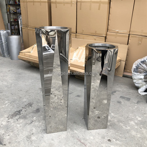 <span class=keywords><strong>Vaso</strong></span> da <span class=keywords><strong>fiori</strong></span> moderno di lusso in acciaio inossidabile per decorazioni domestiche, fioriera da esterno, <span class=keywords><strong>vaso</strong></span> alto in metallo argentato a specchio da terra per hotel - Product Image 4