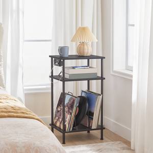 Support de tourne-disque industriel en métal à 3 niveaux avec support de disque vinyle Station de charge et étagère de rangement Support de plateau tournant - Product Image 4