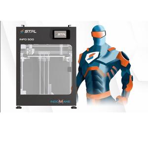 Imprimante 3D FDM industrielle de qualité supérieure INFD 500 avec un grand volume d'impression, compatible avec les matériaux ABS, PLA, PETG, disponible au prix d'usine - Product Image 1
