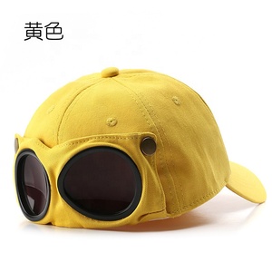 Personality Pilot <strong>Goggles</strong> Baseball Caps Glasses Design Snapback Cool Designer Caps High Quality Aviator Glasses Men Vintage Caps - Product Image 3