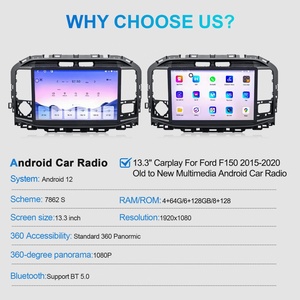 NaviHua para Ford F150 Raptor 2015-2020, Actualización Estilo 2024, Android 13, Carplay, Navegación, Autoradio, Radio Estéreo, Kit Interior - Product Image 6