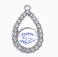 Colgante de Aleación Personalizado de Alta Calidad, Colgante Zeta Amicae, Accesorio que se Puede Combinar con Collar y Pulsera, Colgante Decorativo