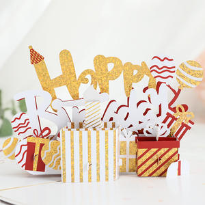 Tarjeta de Felicitación de Cumpleaños 3D Plegable con Vela de Colores, Luz LED y Música <span class=keywords><strong>MP3</strong></span> - Product Image 5