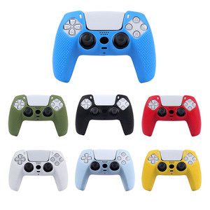 Funda Protectora de Silicona de 16 Colores Sólidos para Control de <span class=keywords><strong>PS5</strong></span>, Antideslizante, con Textura de Puntos, Venta al Por Mayor - Product Image 1