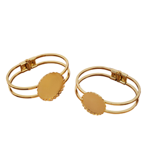 <span class=keywords><strong>Bracelet</strong></span> en laiton plaqué cuivre 5 couleurs avec dentelle, à souder, pour bijoux DIY, vente en gros (jiangc 06112) - Product Image 3