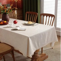 Nappe en coton et lin à motifs multiples, taille personnalisée, résistante aux plis, style rustique, pour mariage, fête à domicile