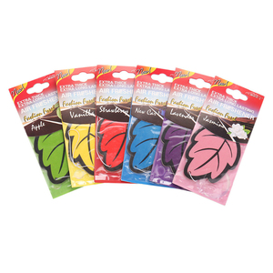 Custom Paper Leaf Shape Scent Hanging Air Freshener Car Organic Air Freshenre for Car Air Freshener