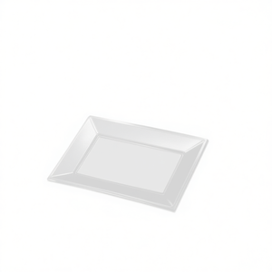 Contenedor Reutilizable para Alimentos 3U, Bandeja Desechable de Plástico 1017R, BANDEJA RECTANGULAR BLANCA 33X22.5CM, Rectangular para Cocina y Fiestas - Product Image 3