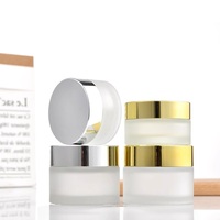 Ensemble de 30g en verre dépoli pour sérum de soin de la peau 40ml 100ml 120ml Bouteille vide d'émulsion d'eau Essence Toner Emballage de crème pour le visage